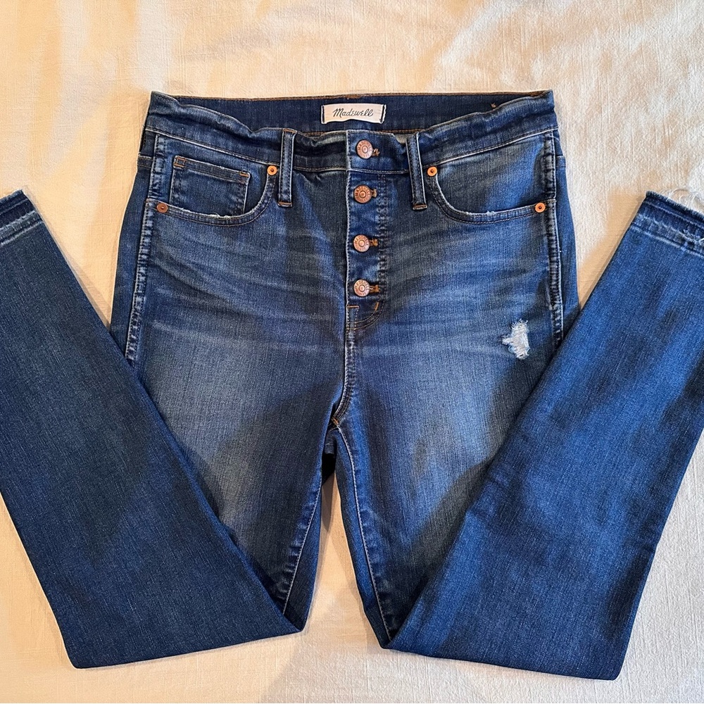 Madewell High Rise Blue Jeans with Stretch